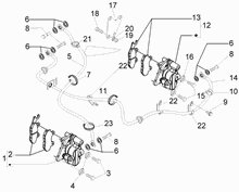 Bremschlauchen - Bremszangen