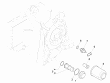 Schwungraddeckel - Ölfilter