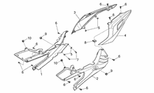 Rear headlight - Top box