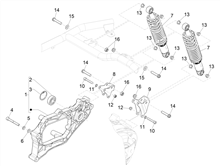 Hintere Radaufhängung - Stoßdämpfer