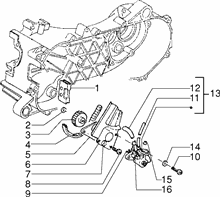 Befestigung schaltsegment