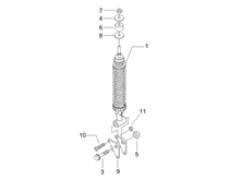 Hintere Radaufhängung - Stoßdämpfer