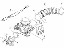 Vergaser, komplett - Ansaugstutzen
