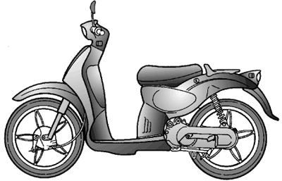 Scarabeo 50 2T eng. Minarelli 1993-1997 (APAC, EMEA, NAFTA)